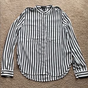 Forever 21 Black and White Button Down